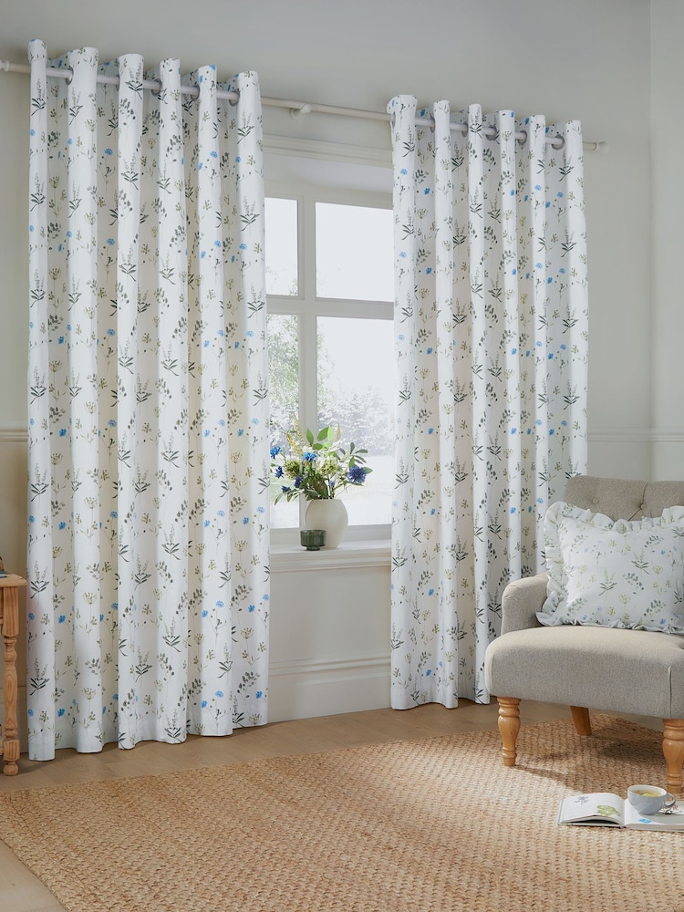 Wylder White Meadow Eyelet Eyelet Curtains - Image 1 of 4