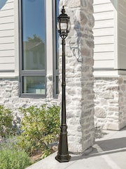 Searchlight Black Aslan Outdoor Post Light - Image 1 of 4