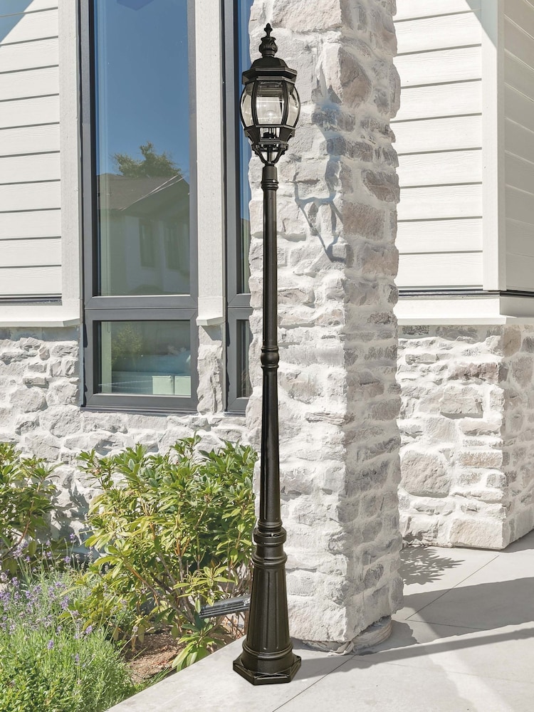 Searchlight Black Aslan Outdoor Post Light - Image 1 of 4