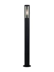 Searchlight Matt Black and Smoked Palmer Large Outdoor Post Light - Image 2 of 4