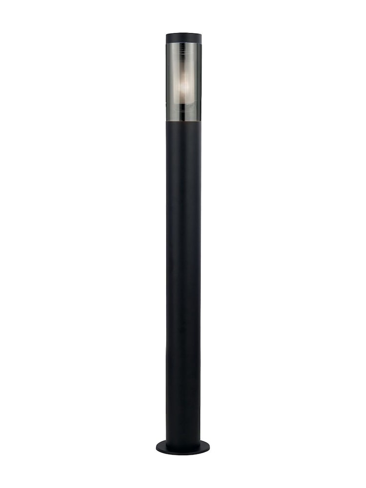 Searchlight Matt Black and Smoked Palmer Large Outdoor Post Light - Image 2 of 4