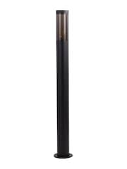 Searchlight Matt Black and Smoked Palmer Large Outdoor Post Light - Image 3 of 4