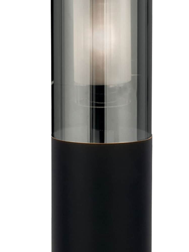 Searchlight Matt Black and Smoked Palmer Large Outdoor Post Light - Image 4 of 4