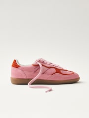 Alohas Pink Tb 490 Rife Shimmer Leather Sneakers - Image 2 of 7