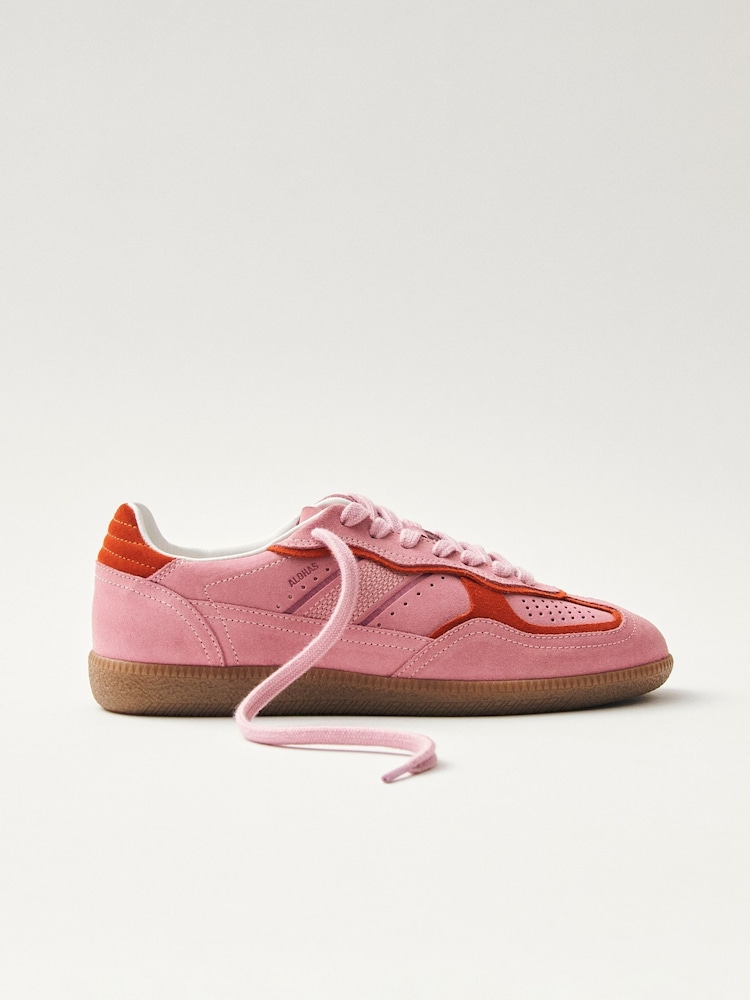 Alohas Pink Tb 490 Rife Shimmer Leather Sneakers - Image 2 of 7