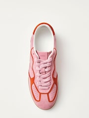 Alohas Pink Tb 490 Rife Shimmer Leather Sneakers - Image 4 of 7