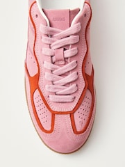 Alohas Pink Tb 490 Rife Shimmer Leather Sneakers - Image 6 of 7