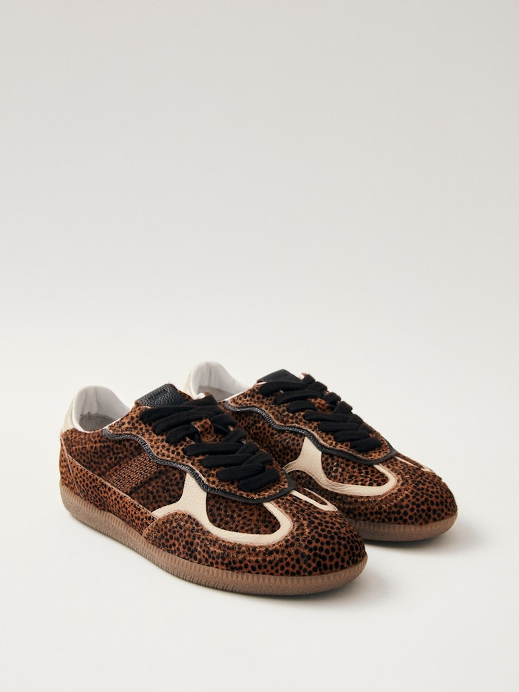 Alohas Leopard Tb 490 Rife Shimmer Leather Sneakers - Image 2 of 7