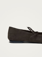 Alohas Coffee Sway Suede Square Toe Ballet Flats - Image 5 of 5