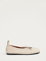 Alohas Cream Rosalind Leather Ballet Shoes - Image 1 of 4