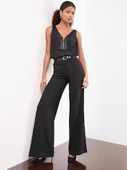 Lipsy Black Zip front Vest - Image 3 of 4