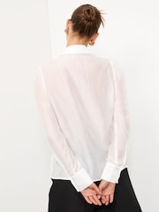 Lipsy Embellished 3D Flower Button Down Shirt - Image 4 of 4
