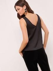 Lipsy Black Gold Sequin Vest - Image 5 of 5