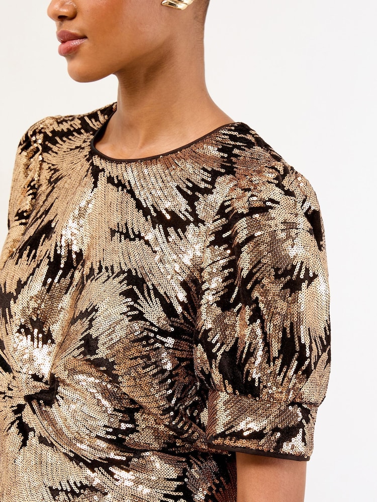 Lipsy Print Puff Sleeve T-Shirt - Slika 2 iz 4