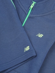 New Balance Blue Kids Zip 100% Cotton T-Shirt & Shorts Set - Image 3 of 5