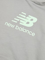 New Balance Grey Kids French Terry Logo Hoodie Jog Set - Image 10 of 10