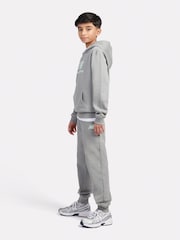 New Balance Grey Kids French Terry Logo Hoodie Jog Set - Image 2 of 10