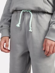 New Balance Grey Kids French Terry Logo Hoodie Jog Set - Image 4 of 10