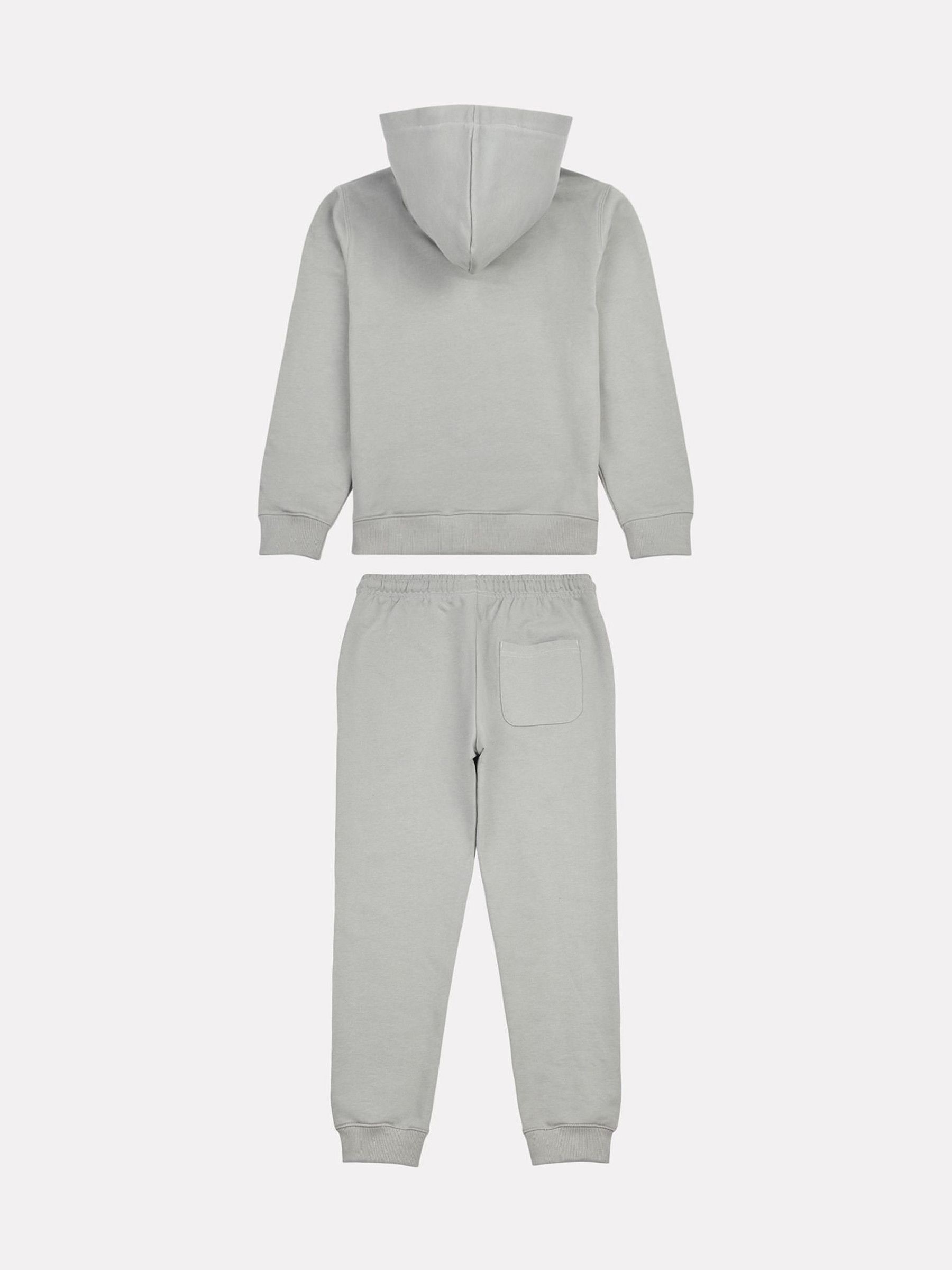 Buy New Balance Grey Kids French Terry Logo Hoodie Jog Set from