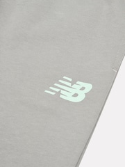 New Balance Grey Kids French Terry Logo Hoodie Jog Set - Image 8 of 10