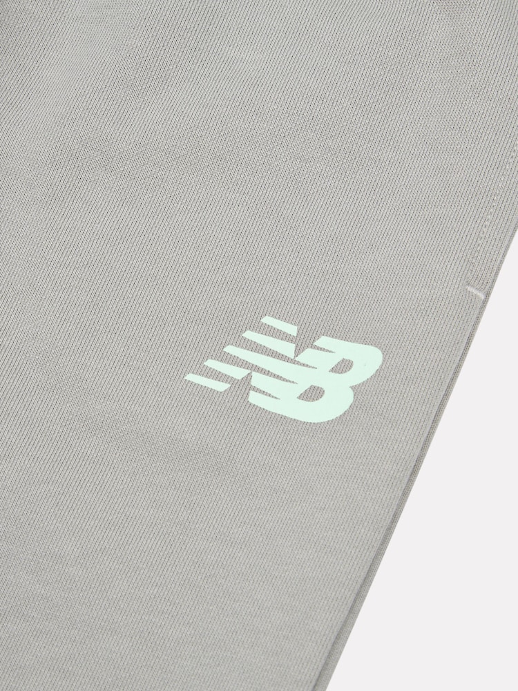 New Balance Grey Kids French Terry Logo Hoodie Jog Set - Image 8 of 10