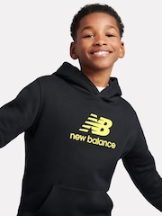 New Balance Black Kids French Terry Logo Hoodie Jog Set - Image 3 of 10