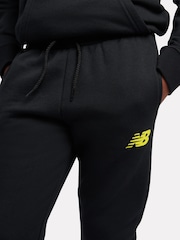 New Balance Black Kids French Terry Logo Hoodie Jog Set - Image 4 of 10