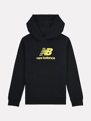 New Balance Black Kids French Terry Logo Hoodie Jog Set - Image 9 of 10