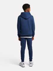 Blau - New Balance French-Terry-Hoodie und Jogginghose im Set mit Logo - Bild 3 von 5
