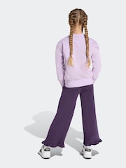 adidas Purple Little Kids Sweatshirt and Frill Joggers Set - Image 2 of 8