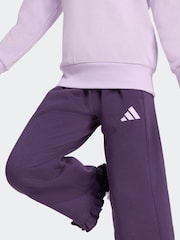 adidas Purple Little Kids Sweatshirt and Frill Joggers Set - Image 4 of 8