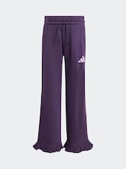 adidas Purple Little Kids Sweatshirt and Frill Joggers Set - Image 8 of 8
