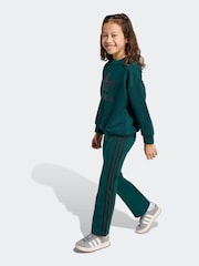 adidas Originals Green Loose Little Kids Sweatshirt and Flared Leggings Set - Image 4 of 10