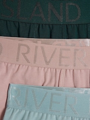 River Island Pink Mixed Pastel Jacquard Trunks 4 Pack - Image 4 of 4