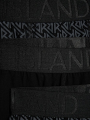 River Island Black Monogram Trunks 4 Pack - Image 5 of 5