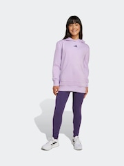 adidas Purple Kids Hoodie and Leggings Set - Image 8 of 11