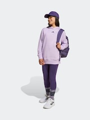 adidas Purple Kids Hoodie and Leggings Set - Image 9 of 11