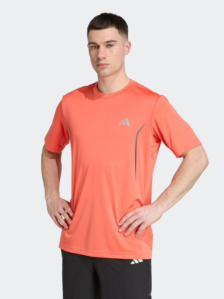 adidas Orange Tech Apparel T-Shirt - Image 1 of 6 adidas Orange Tech Apparel T-Shirt - Image 1 of 6