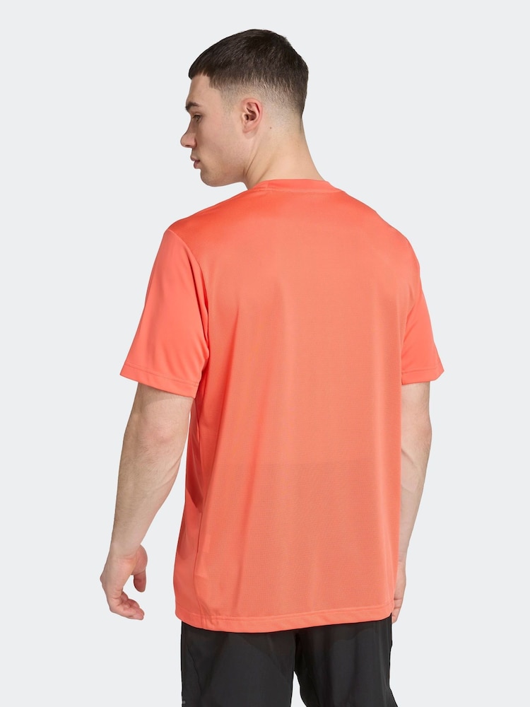 adidas Orange Tech Apparel T-Shirt - Image 2 of 6 adidas Orange Tech Apparel T-Shirt - Image 2 of 6