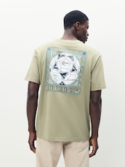 adidas Originals Green Graphic 100% Cotton T-Shirt - Image 3 of 10