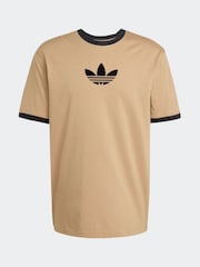 adidas Originals Brown Oversize 100% Cotton T-Shirt - Image 5 of 5