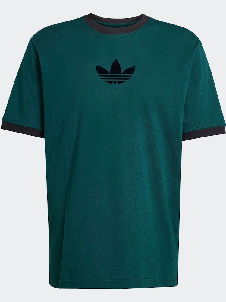 adidas Originals Green Oversize 100% Cotton T-Shirt - Image 5 of 5 adidas Originals Green Oversize 100% Cotton T-Shirt - Image 5 of 5