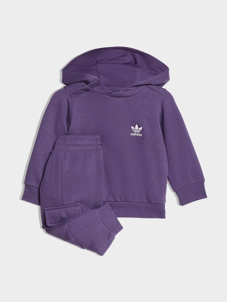 Lila - adidas Originals Infant Kids Hoodie and Cargo Joggers Set - Bild 1 von 7