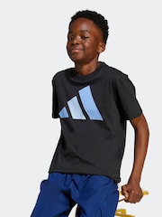 adidas Black Essentials Kids T-Shirt - Image 4 of 6