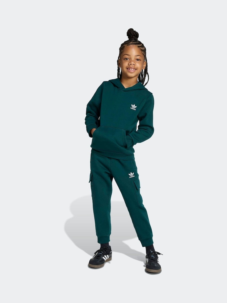 adidas Originals Green Little Kids Hoodie and Cargo Joggers Set - Image 1 of 10 adidas Originals Green Little Kids Hoodie and Cargo Joggers Set - Image 1 of 10
