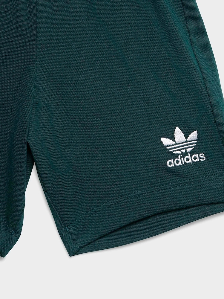 adidas Originals Green T-Shirt and Shorts Set Infant Kids - Image 7 of 7