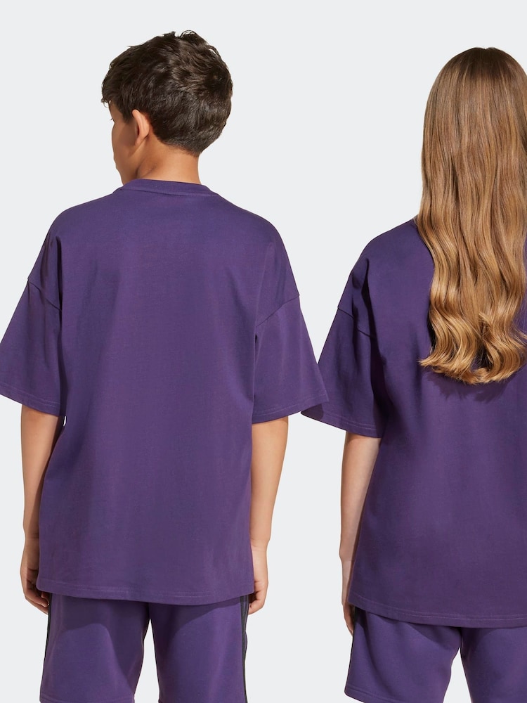 adidas Originals Purple Kids T-Shirt - Image 2 of 6