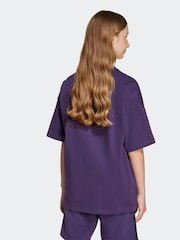 adidas Originals Purple Kids T-Shirt - Image 3 of 6