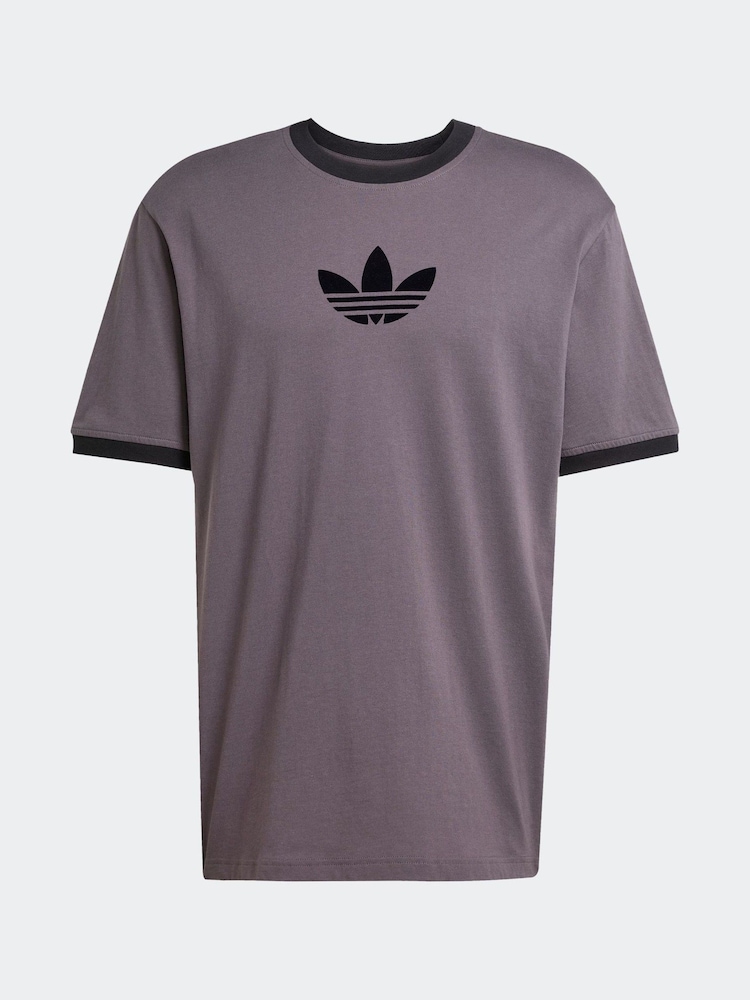 adidas Originals Grey Oversize 100% Cotton T-Shirt - Image 6 of 6 adidas Originals Grey Oversize 100% Cotton T-Shirt - Image 6 of 6