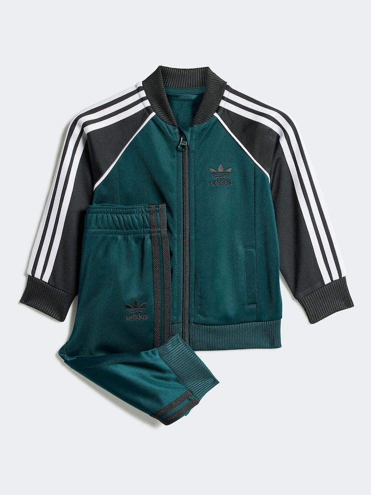 adidas Originals Green Light Adicolor SST Infant Kids Tracksuit - Image 1 of 7 adidas Originals Green Light Adicolor SST Infant Kids Tracksuit - Image 1 of 7